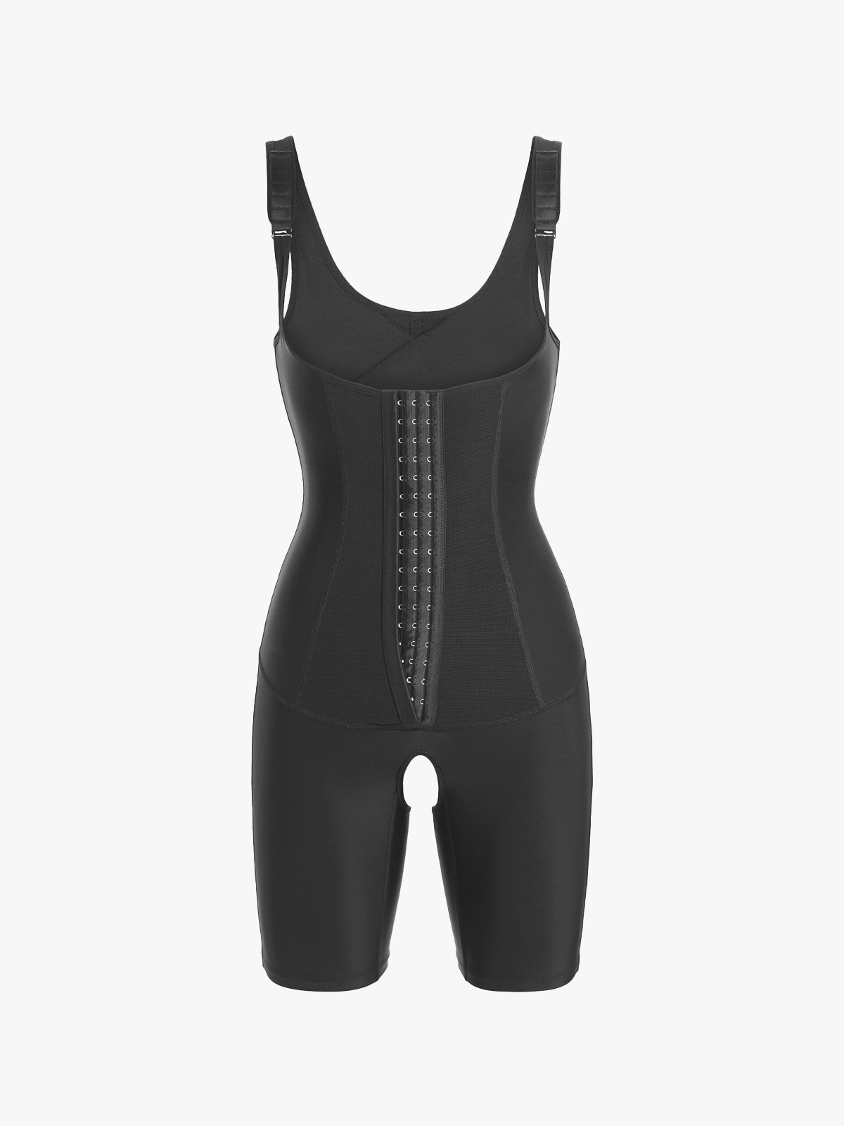 Tummy Control Crptch Opening Mid Thigh Bodysuit