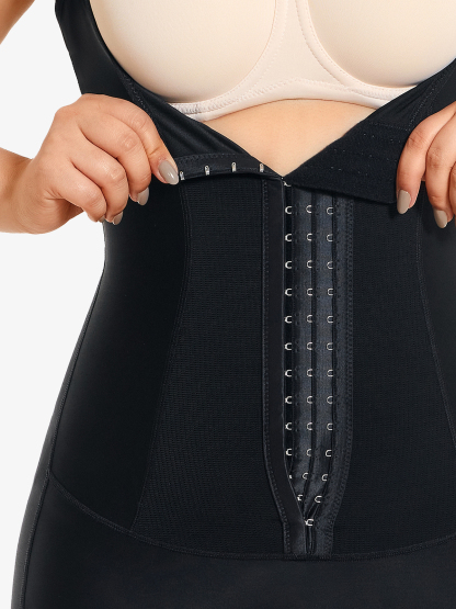 Tummy Control Crptch Opening Mid Thigh Bodysuit