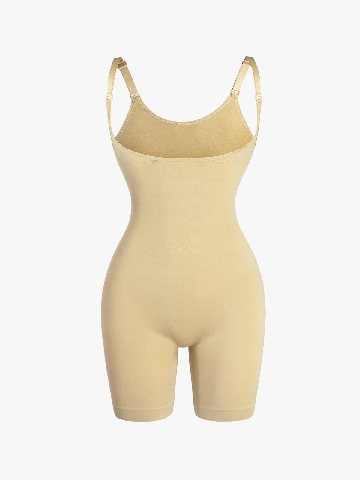 Seamless Open Bust Tummy Control Butt Lifting Mid Thigh Bodysuit