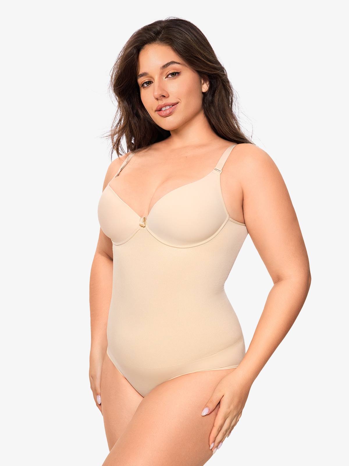 Tummy Control Bodysuit With Built-in Bra
