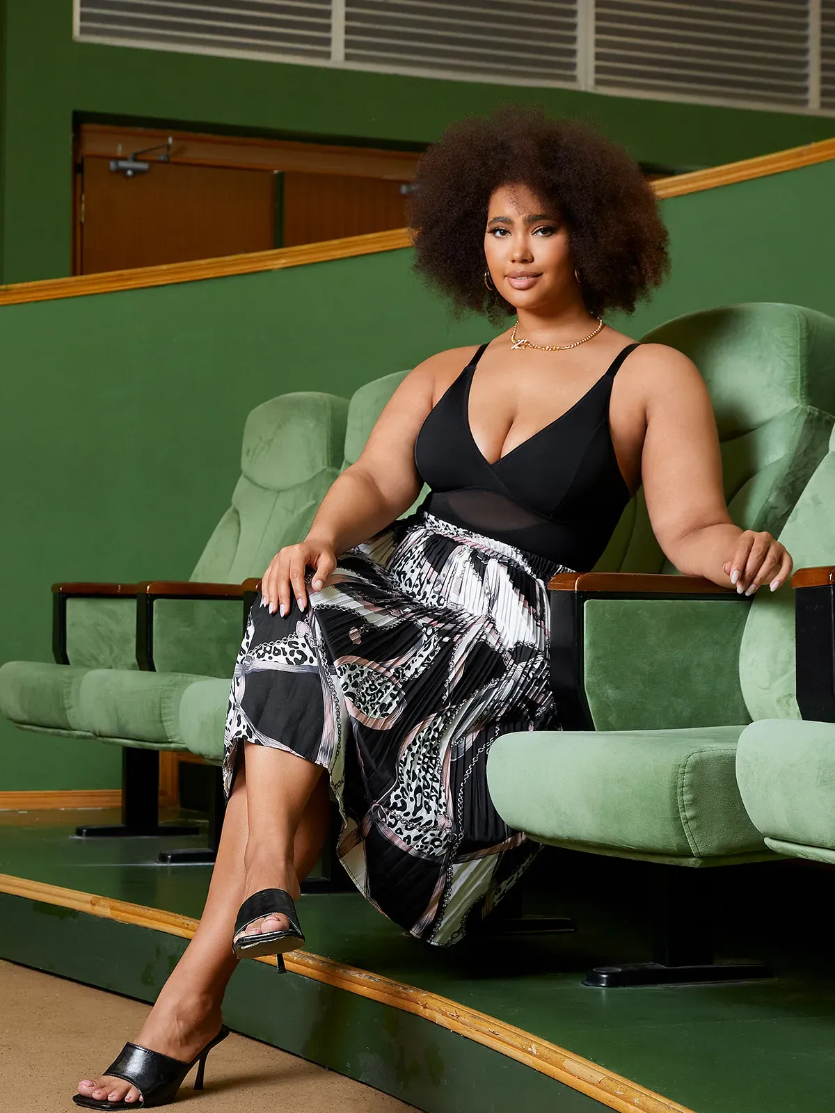 Nebility Plus Size Women V Neck Bodysuit with Removable Bra Pads-Nebility