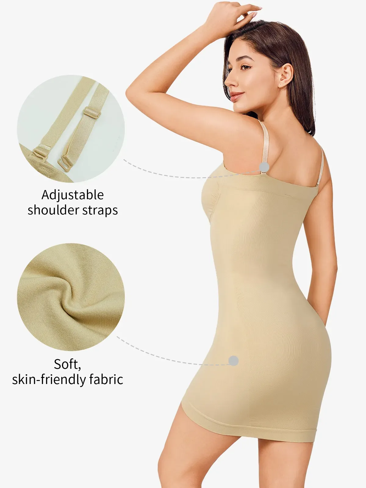 Nebility Women Slips Strapless Under Dresses
