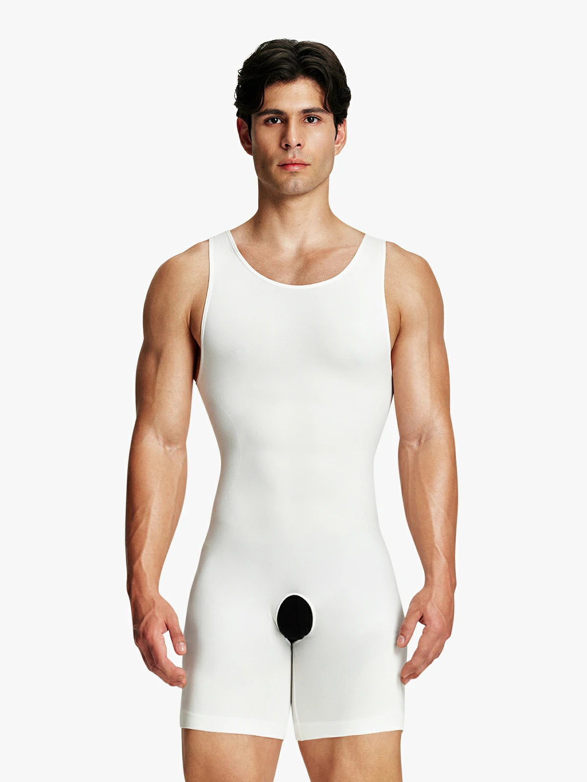 Seamless Comfort Crotch Opening  Full Body Shaper Bodysuit