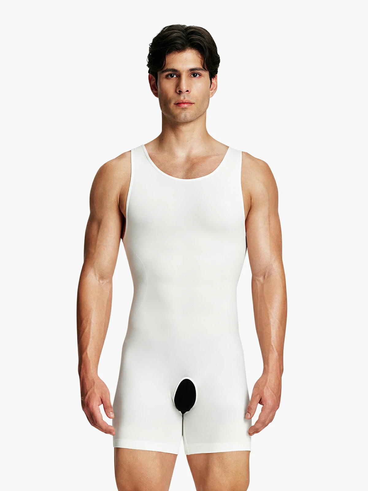 Seamless Comfort Crotch Opening  Full Body Shaper Bodysuit