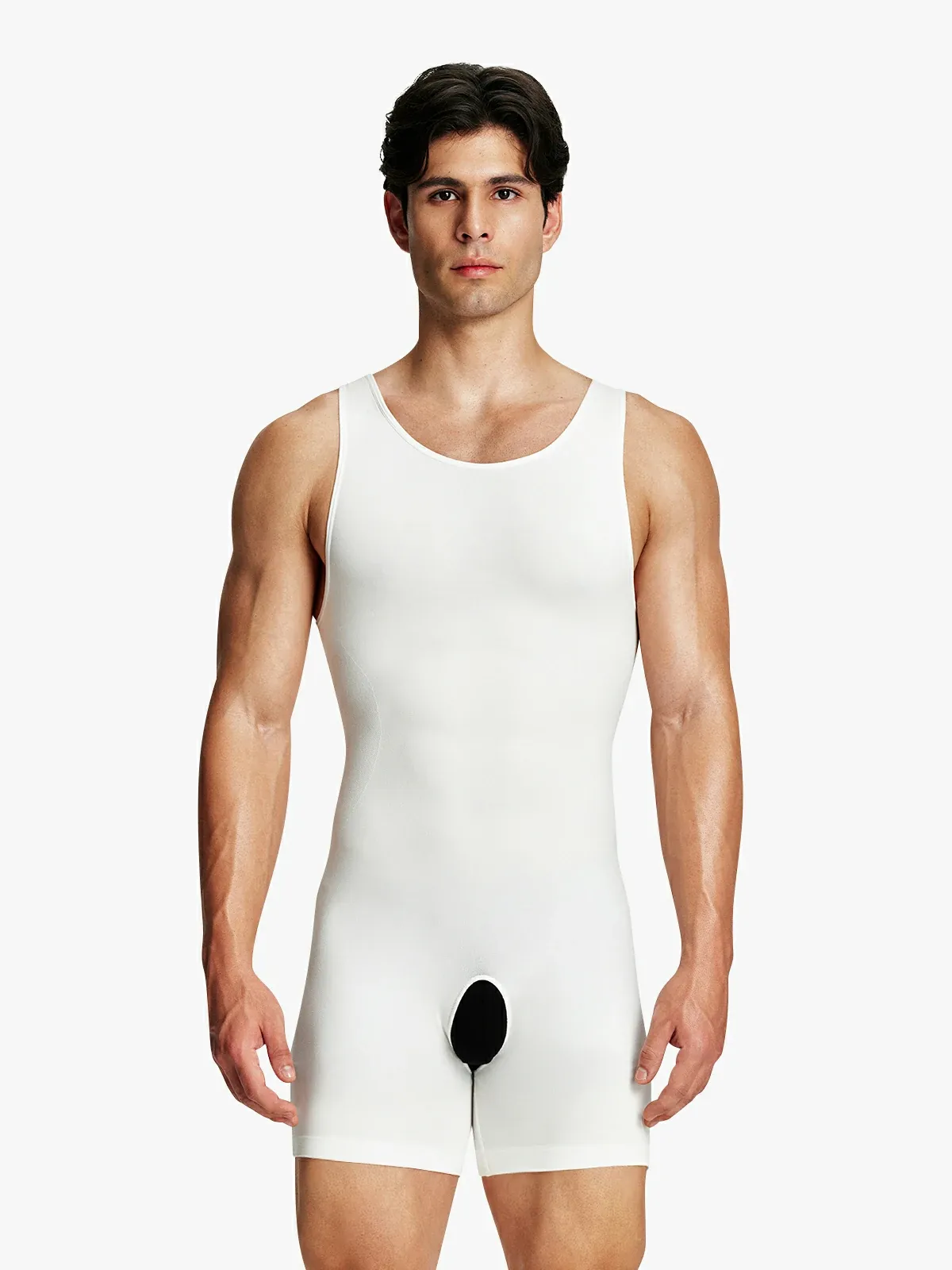 Men's Seamless Comfort Crotch Opening Full Body Shaper
