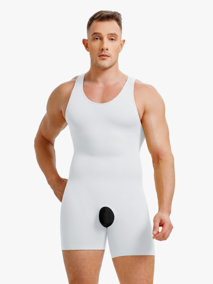 Seamless Comfort Crotch Opening  Full Body Shaper Bodysuit