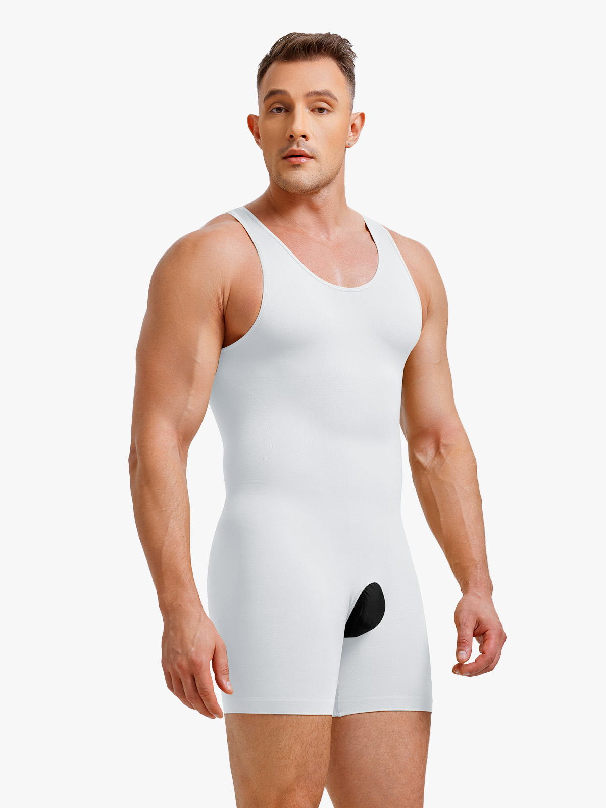 Seamless Comfort Crotch Opening  Full Body Shaper Bodysuit