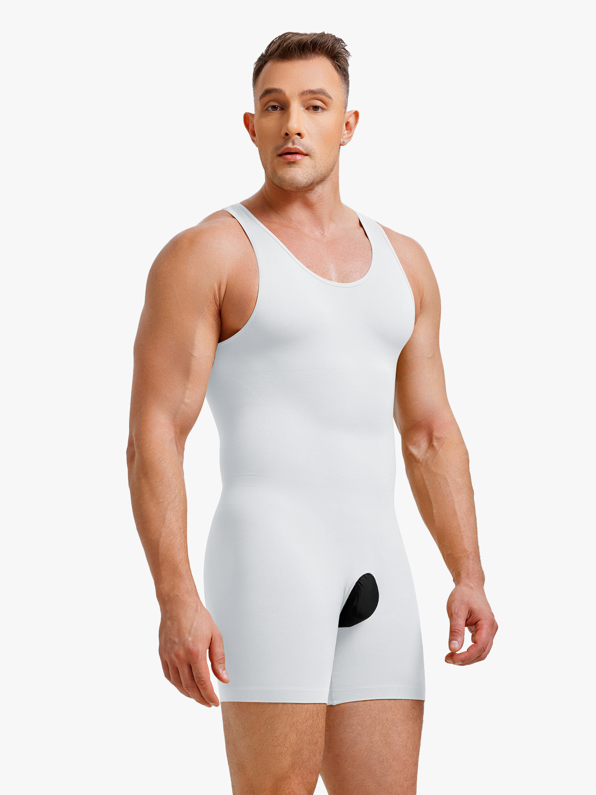 Seamless Comfort Crotch Opening Full Body Shaper Bodysuit