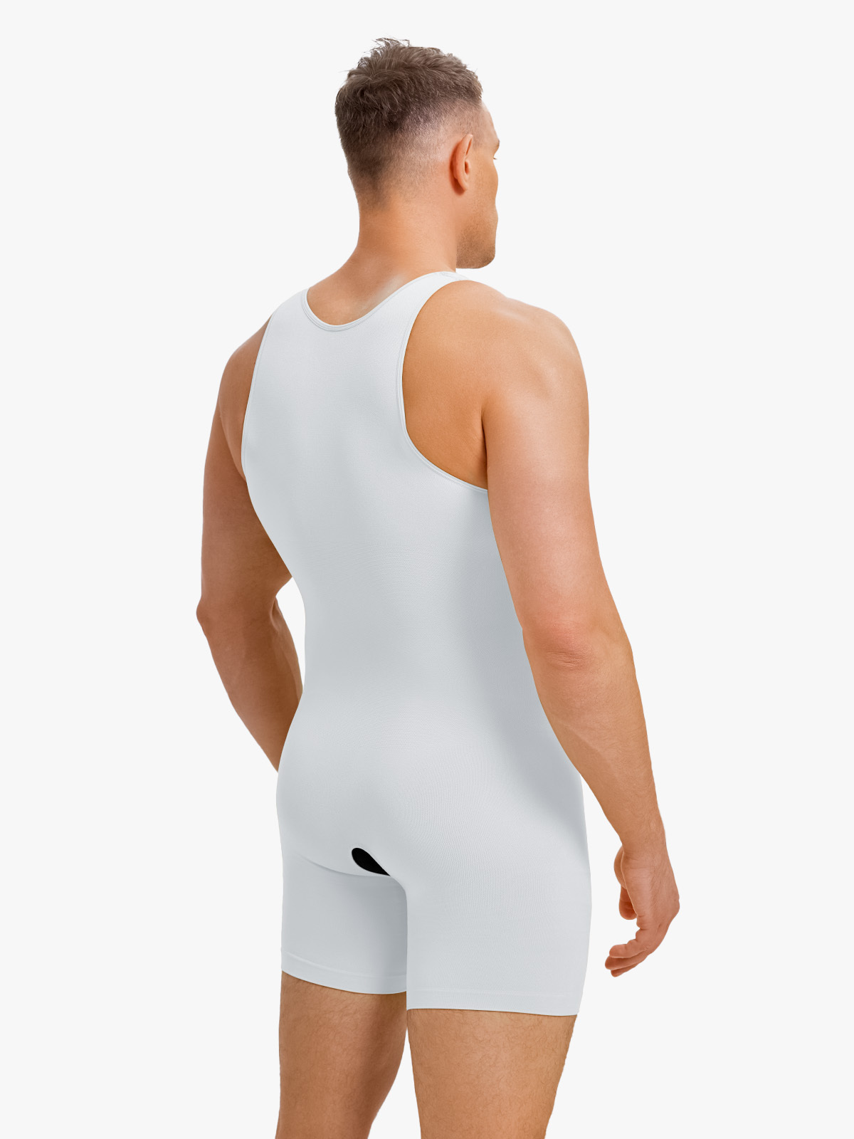 Seamless Comfort Crotch Opening Full Body Shaper Bodysuit