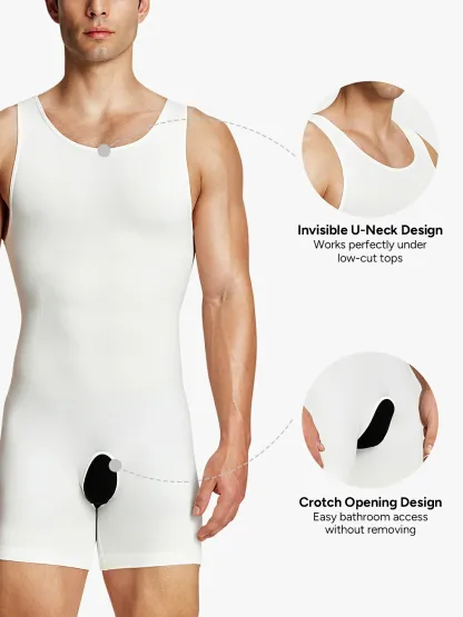 Seamless Comfort Crotch Opening  Full Body Shaper Bodysuit BOGO