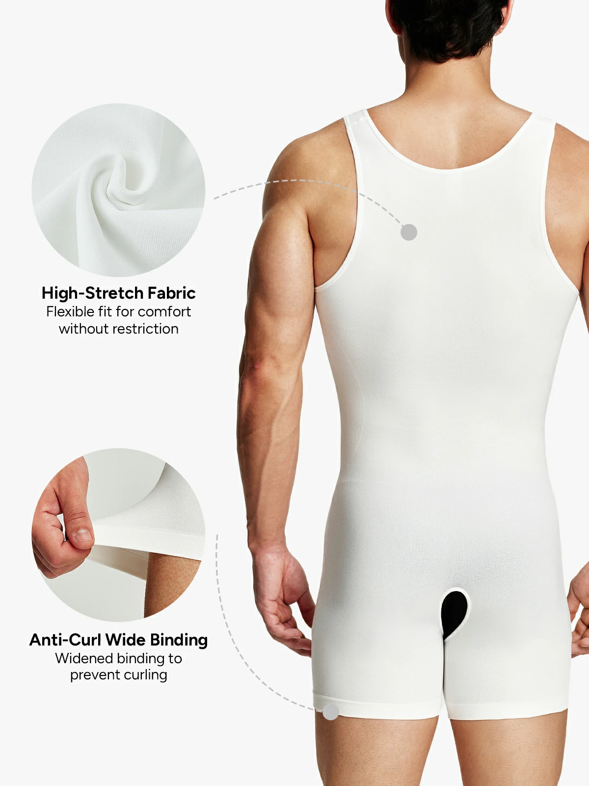 Seamless Comfort Crotch Opening  Full Body Shaper Bodysuit BOGO