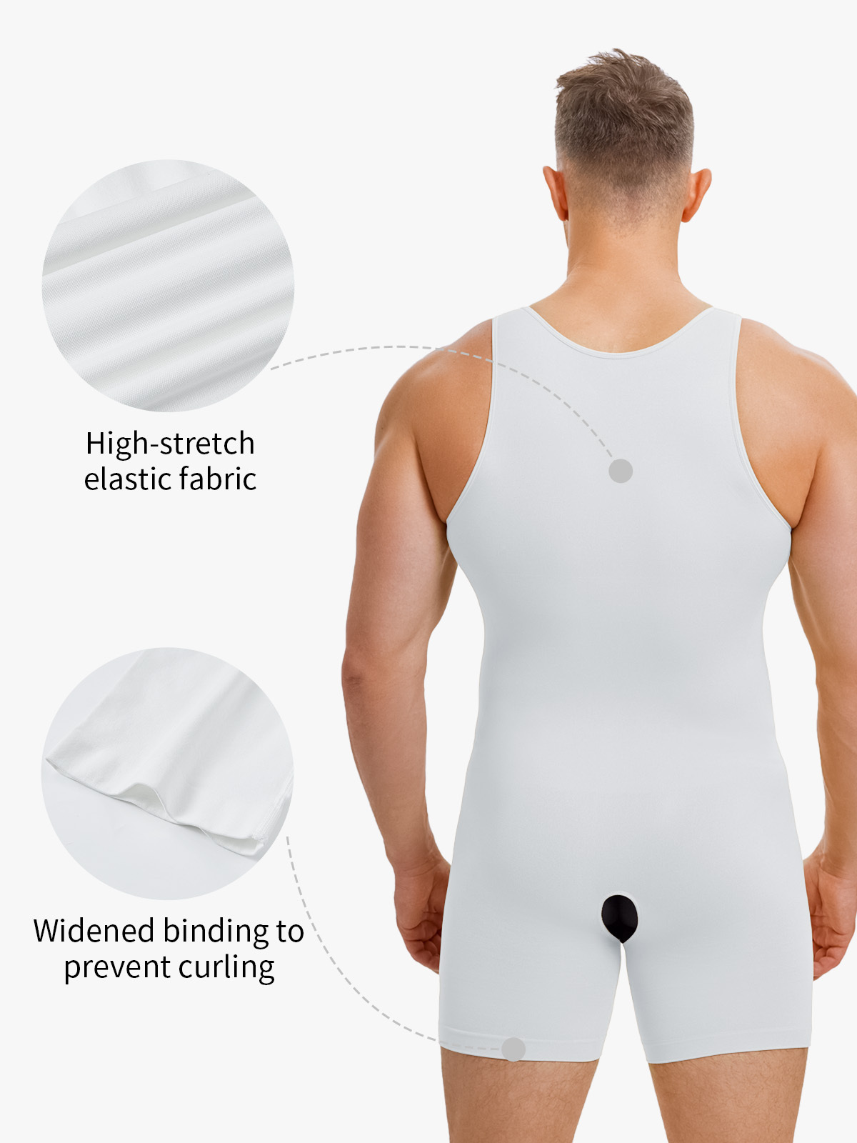 Seamless Comfort Crotch Opening Full Body Shaper Bodysuit