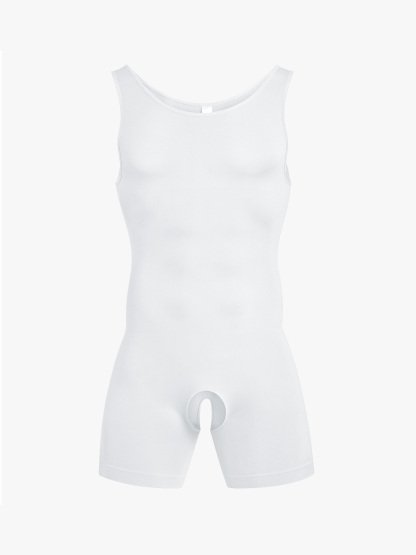 Seamless Comfort Crotch Opening  Full Body Shaper Bodysuit