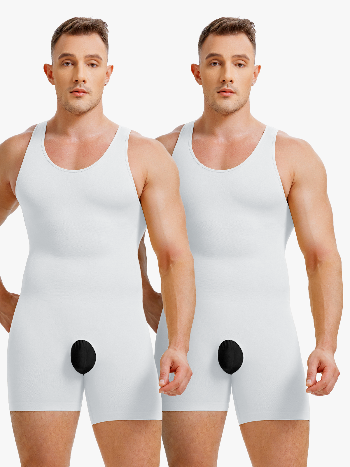 Seamless Comfort Crotch Opening Full Body Shaper Bodysuit