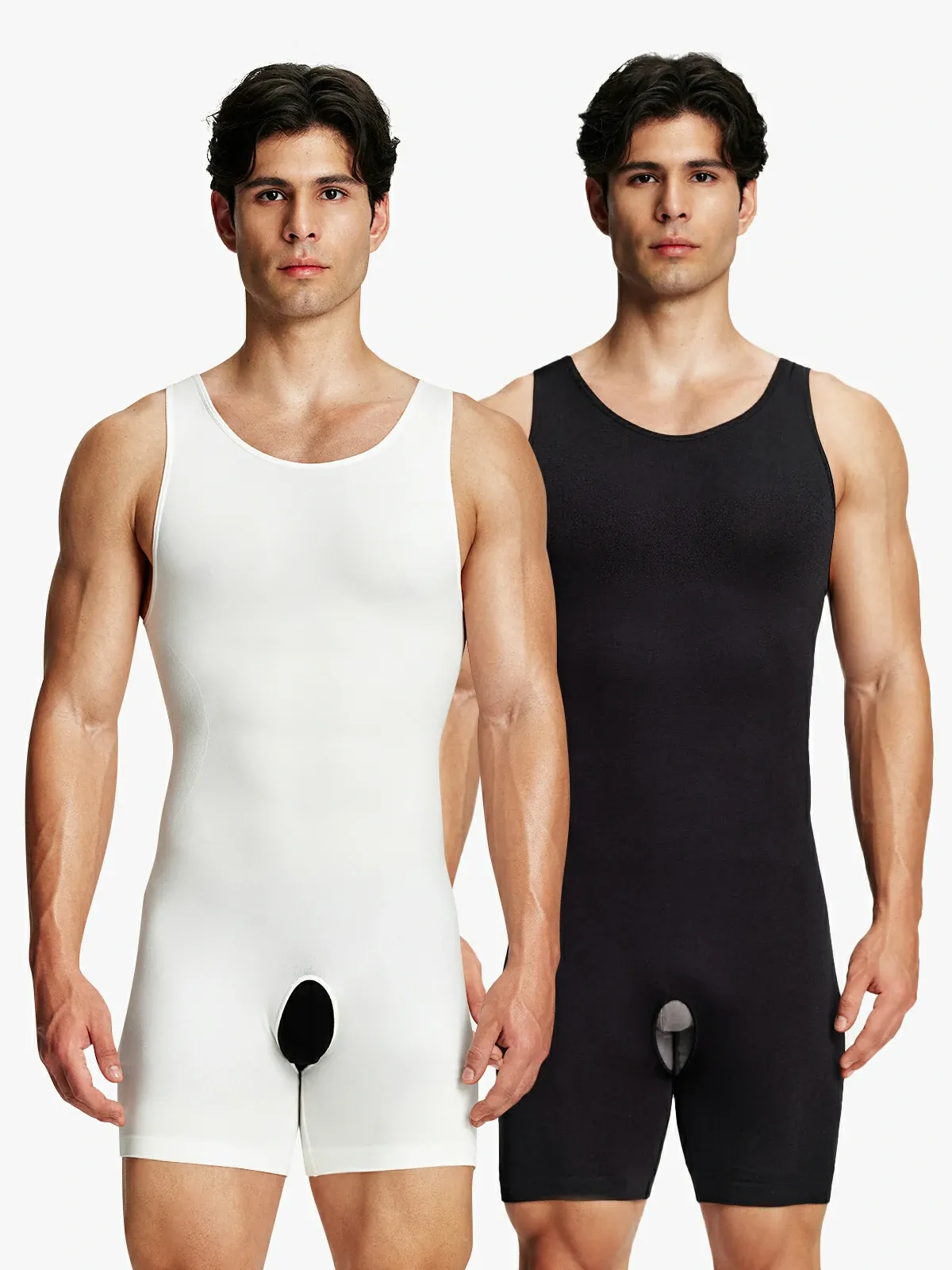 Seamless Comfort Crotch Opening  Full Body Shaper Bodysuit
