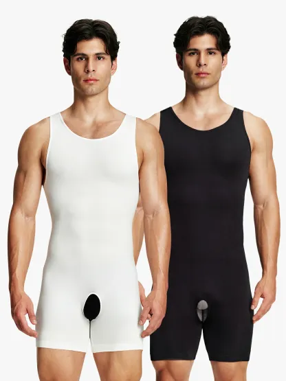 Seamless Comfort Crotch Opening  Full Body Shaper Bodysuit