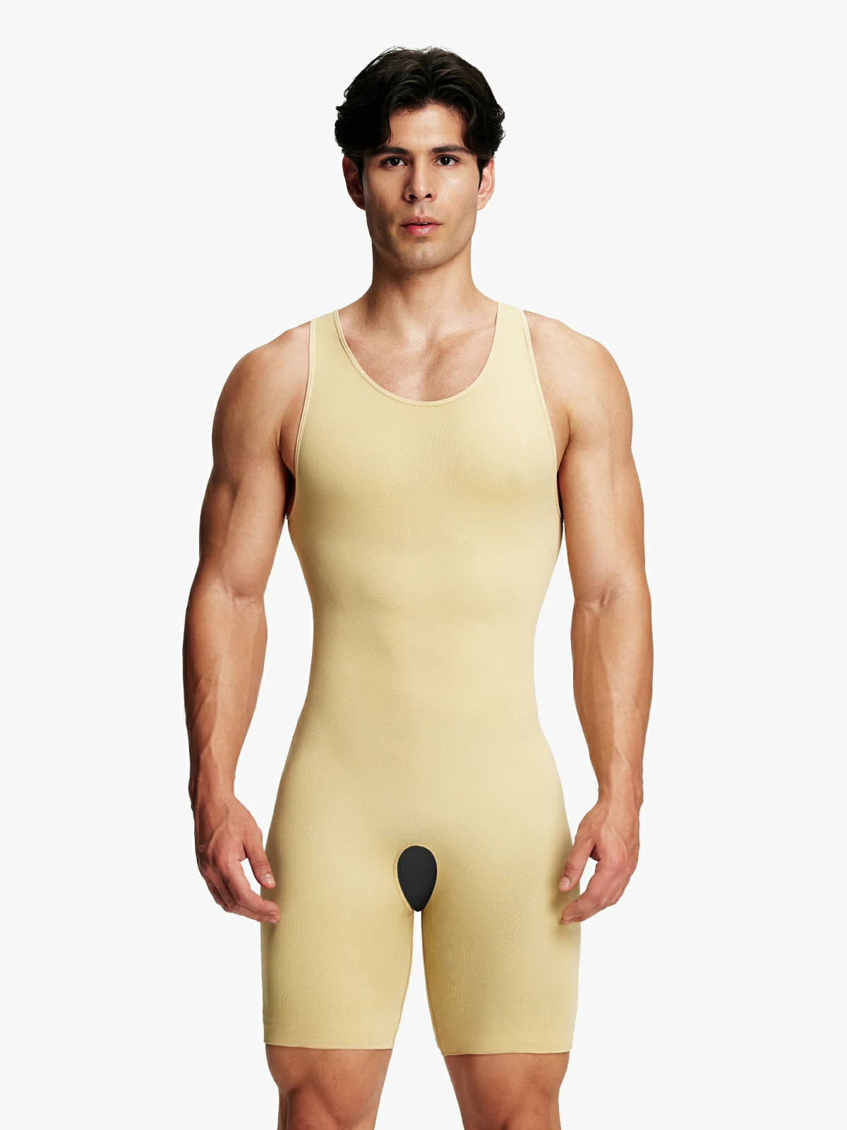 Seamless Comfort Crotch Opening  Full Body Shaper Bodysuit