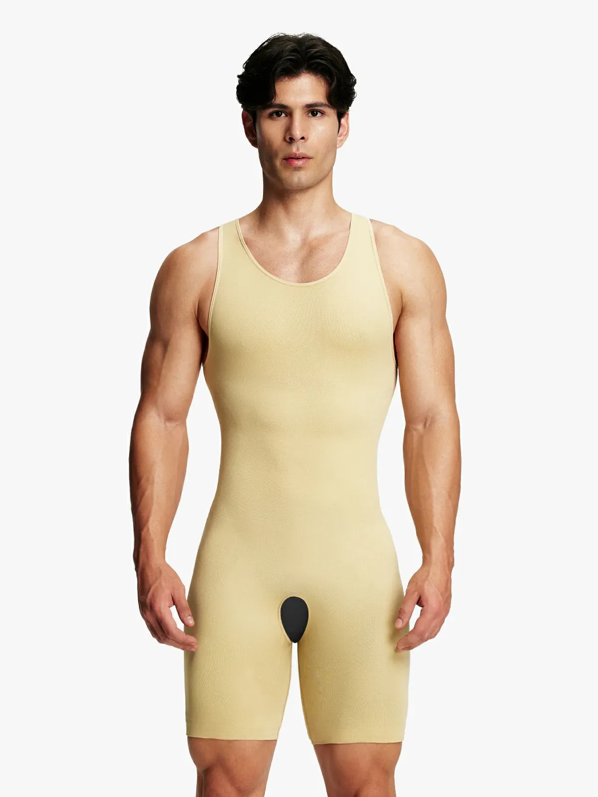Seamless Comfort Crotch Opening  Full Body Shaper Bodysuit