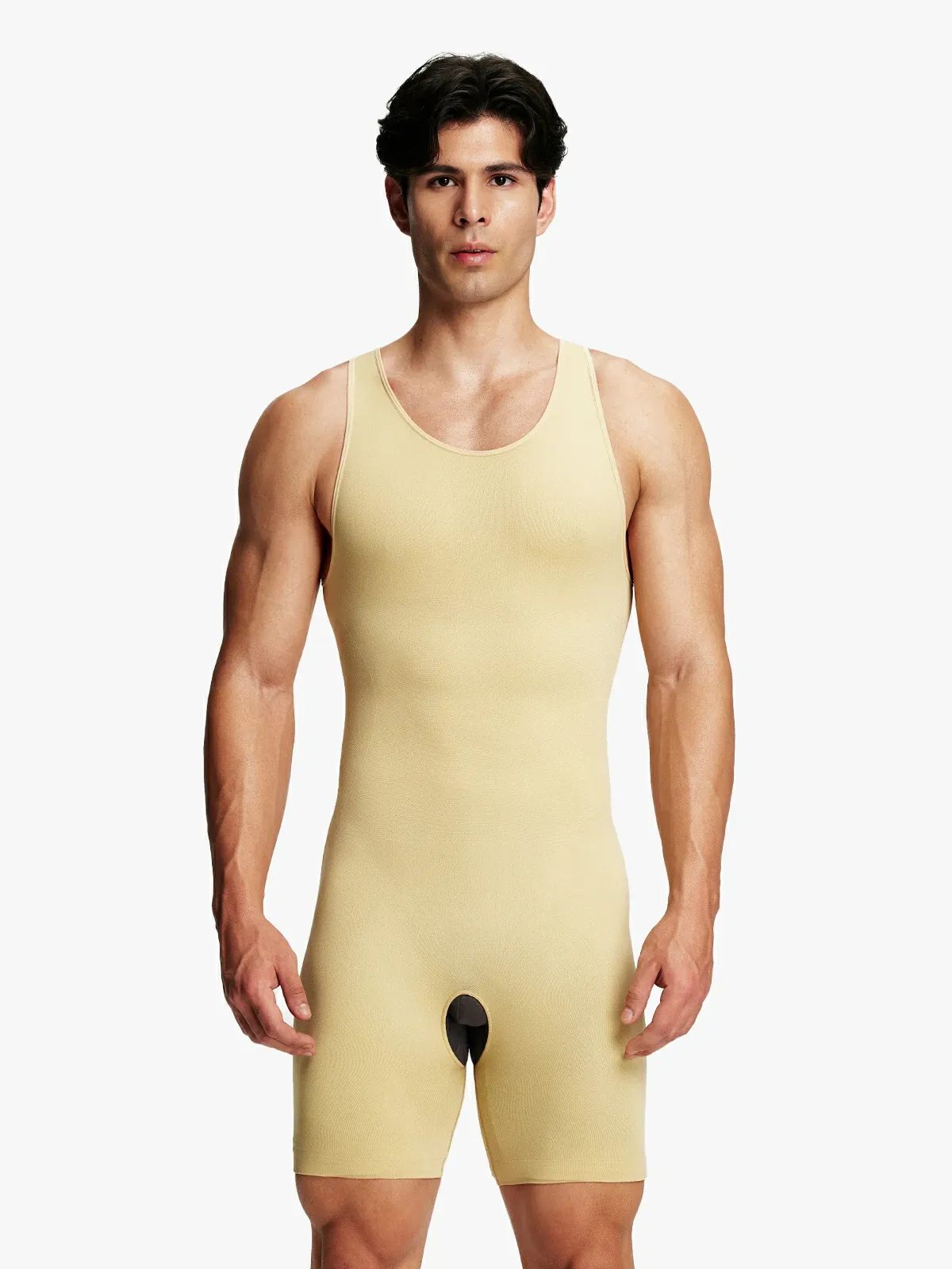 Men's Seamless Comfort Crotch Opening Full Body Shaper
