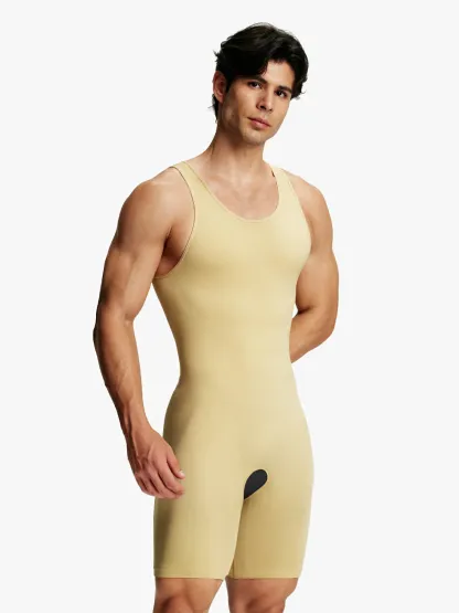 Seamless Comfort Crotch Opening  Full Body Shaper Bodysuit