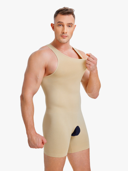 Seamless Comfort Crotch Opening  Full Body Shaper Bodysuit