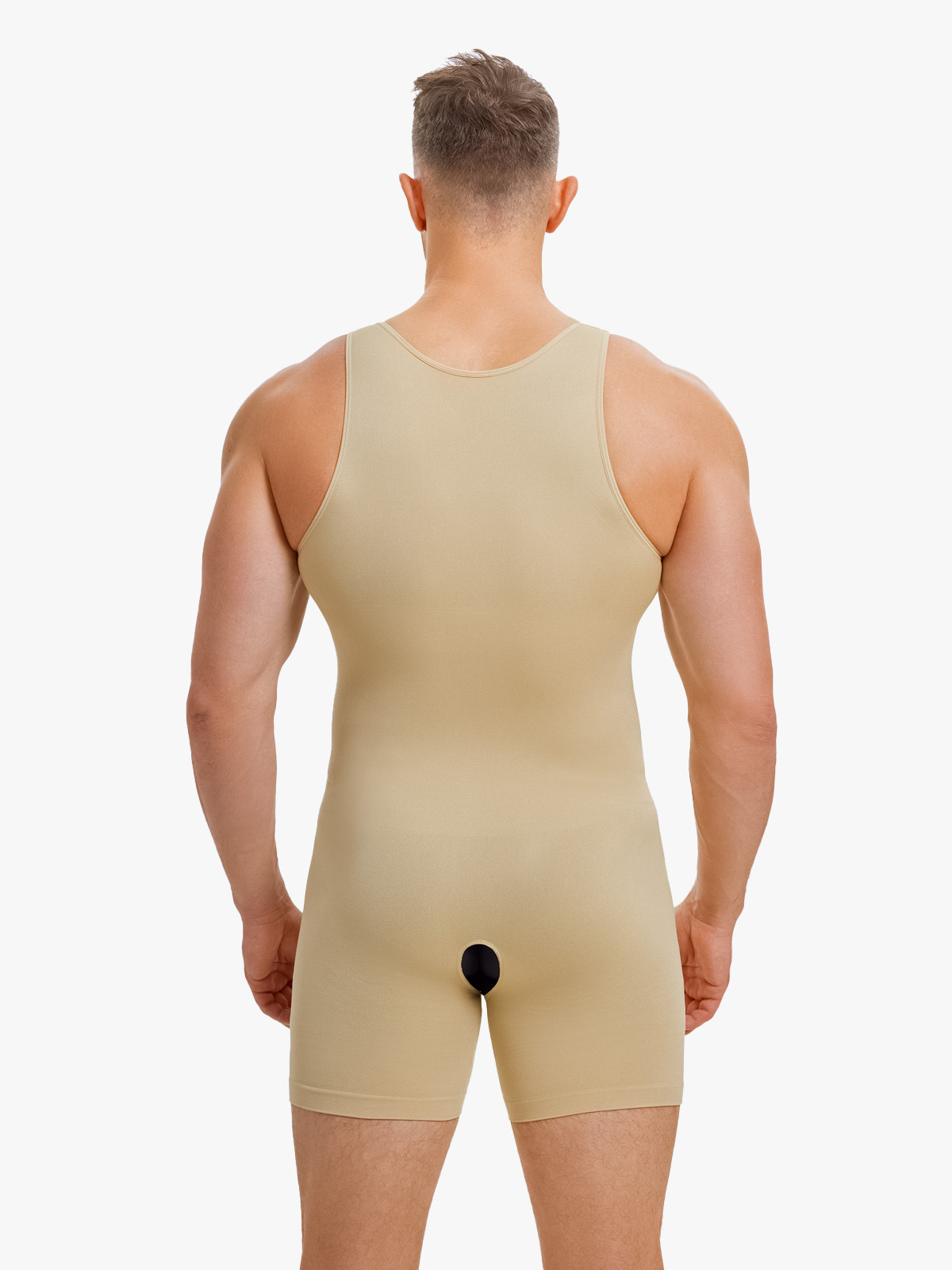 Seamless Comfort Crotch Opening Full Body Shaper Bodysuit