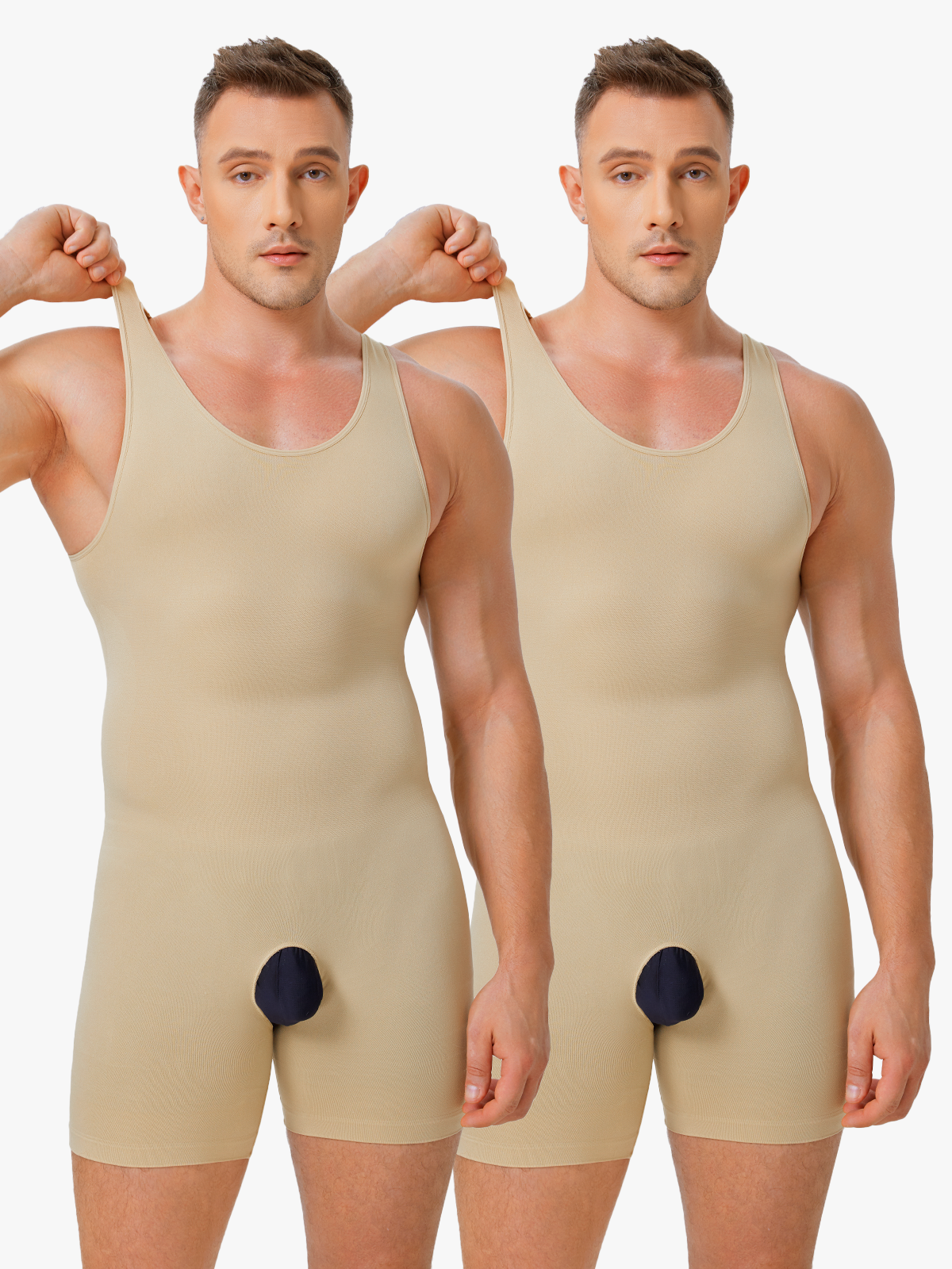 Seamless Comfort Crotch Opening Full Body Shaper Bodysuit