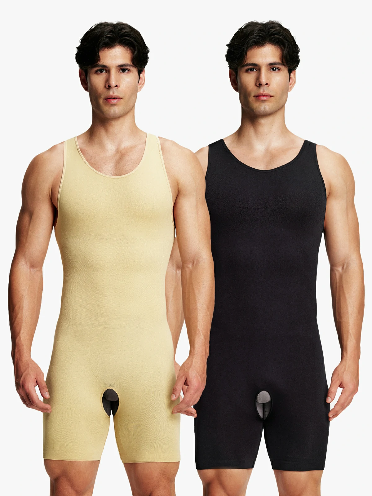 Seamless Comfort Crotch Opening  Full Body Shaper Bodysuit