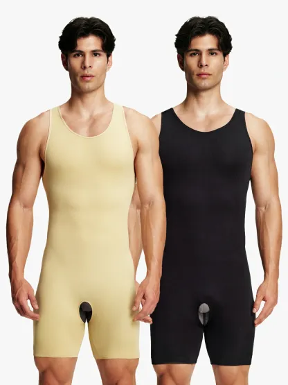 Seamless Comfort Crotch Opening  Full Body Shaper Bodysuit
