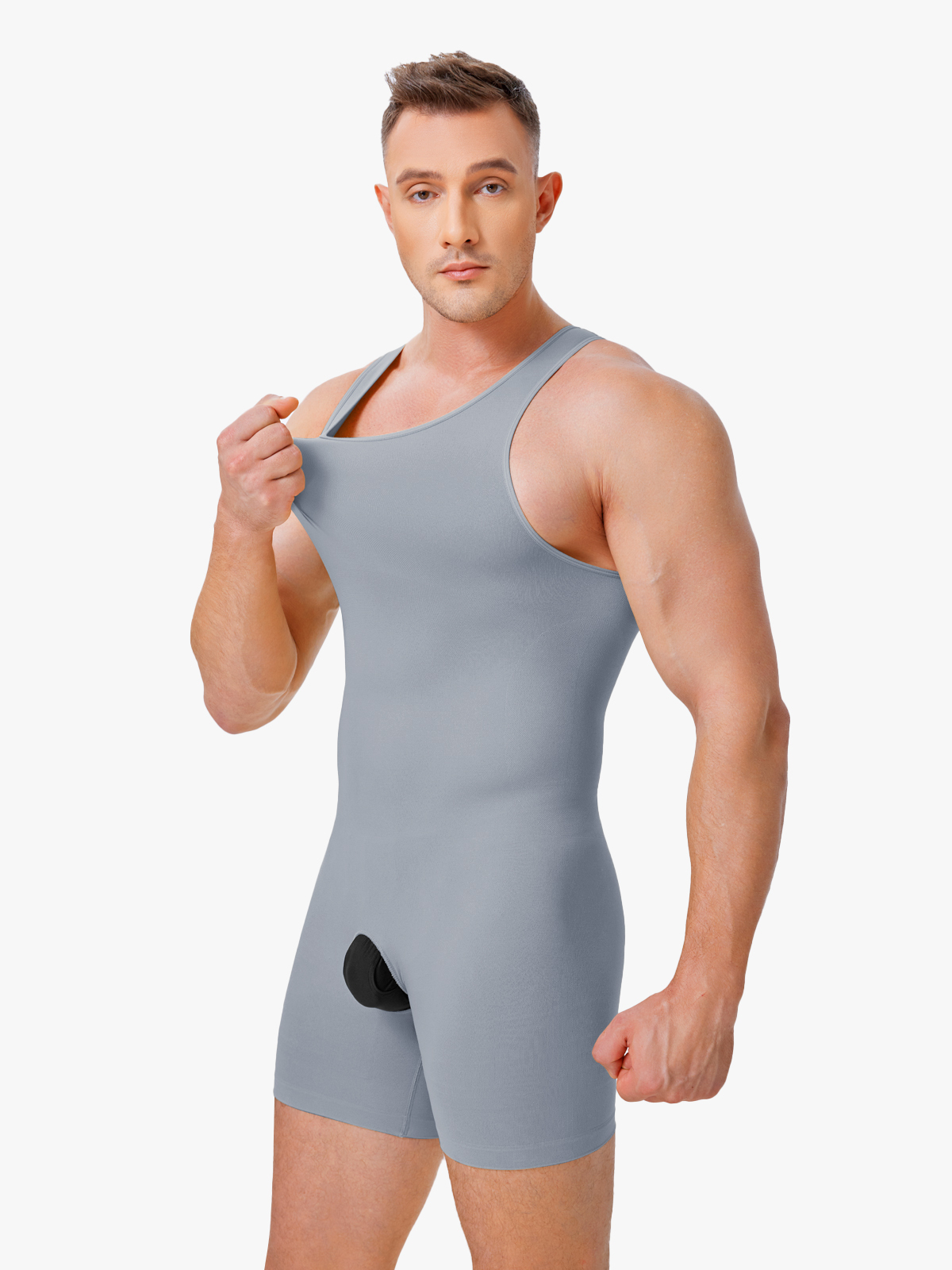 Seamless Comfort Crotch Opening Full Body Shaper Bodysuit