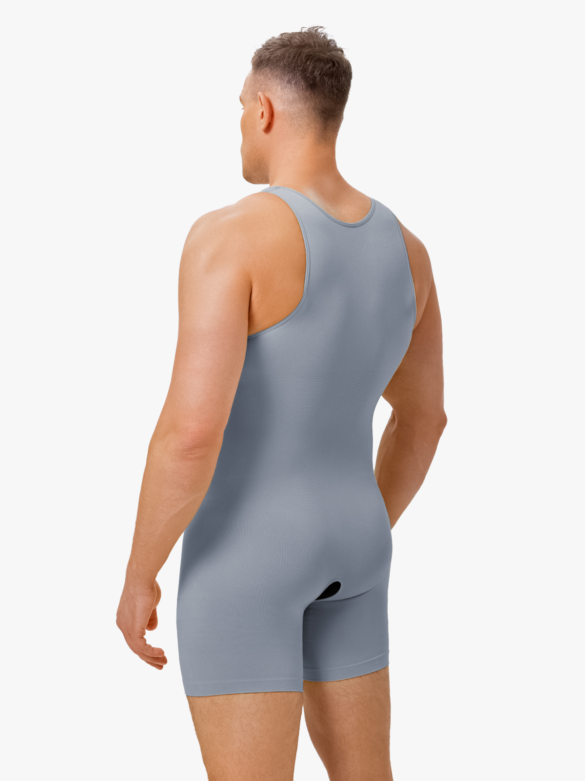 Seamless Comfort Crotch Opening Full Body Shaper Bodysuit
