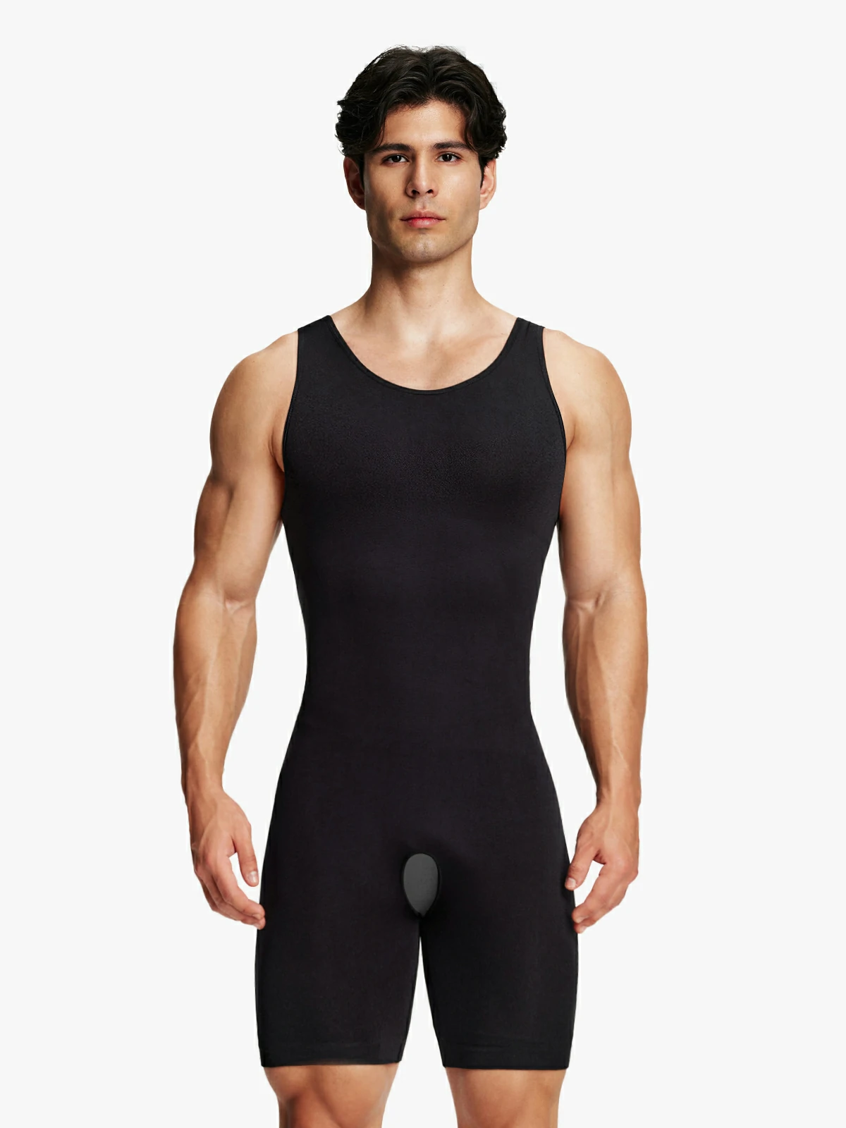 Seamless Comfort Crotch Opening  Full Body Shaper Bodysuit