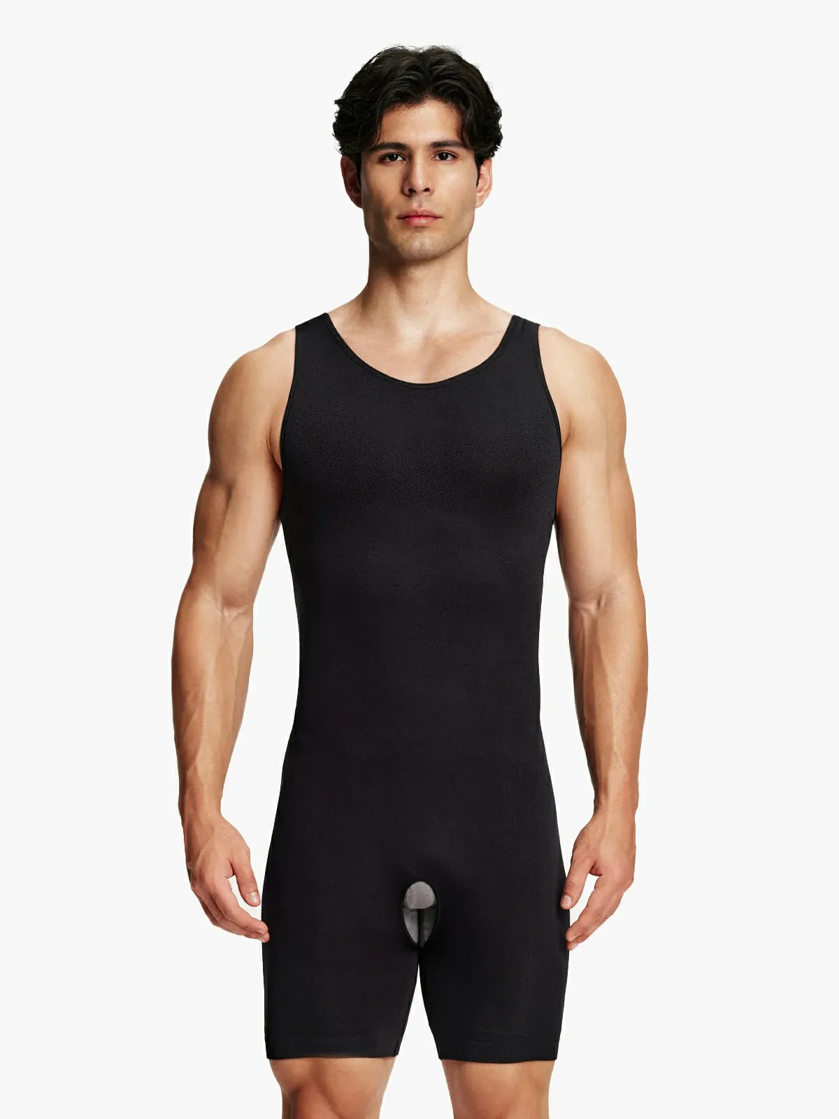 Men's Seamless Comfort Crotch Opening Full Body Shaper