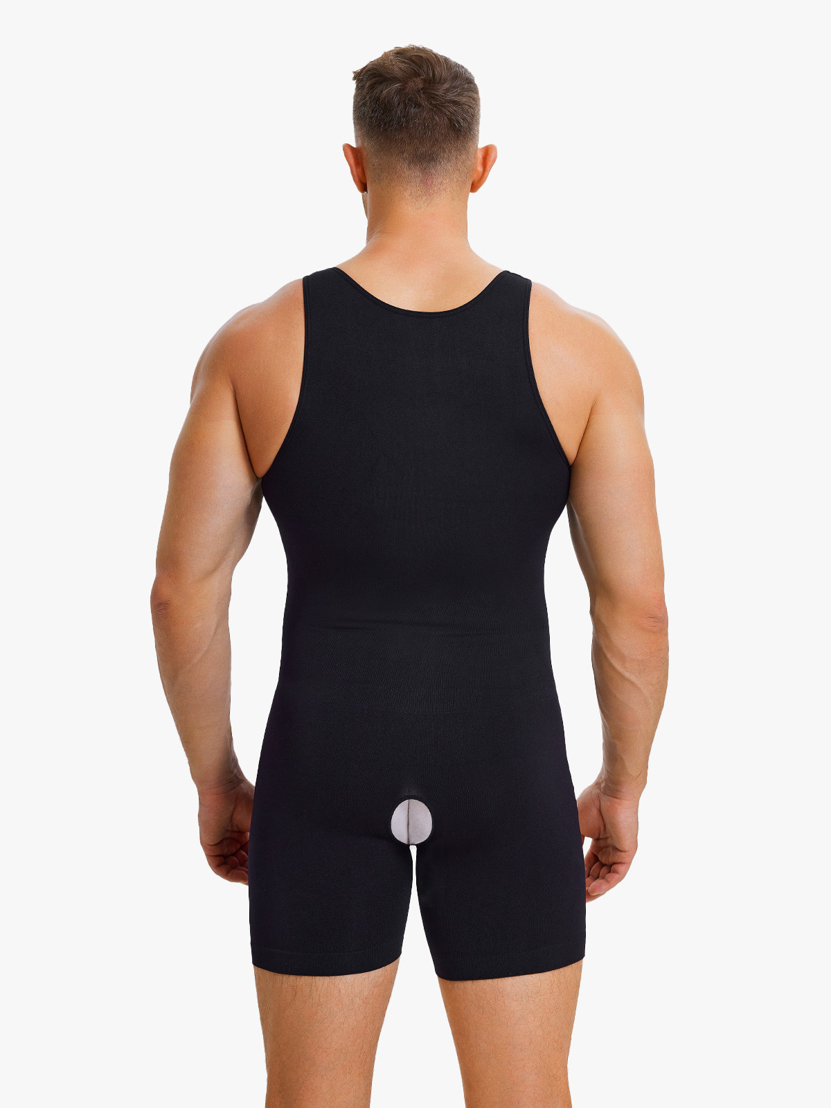 Seamless Comfort Crotch Opening Full Body Shaper Bodysuit