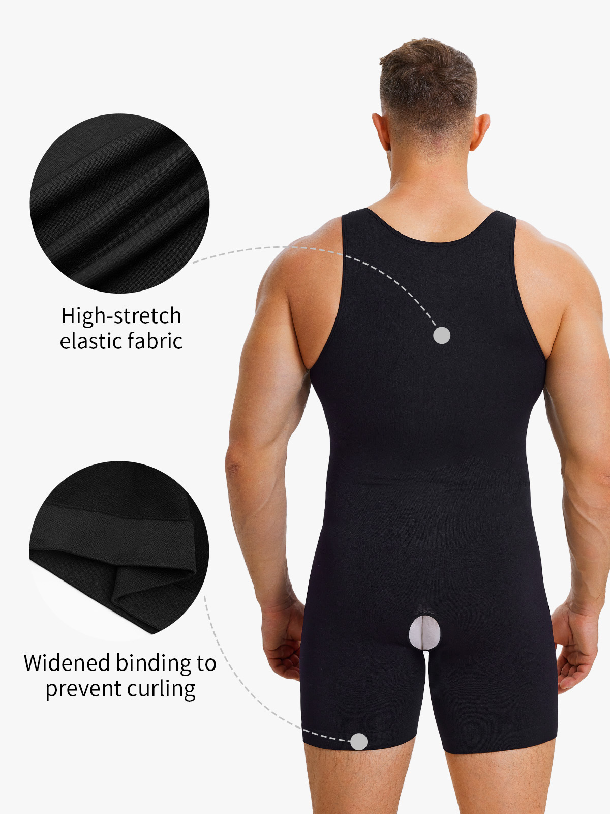 Seamless Comfort Crotch Opening Full Body Shaper Bodysuit