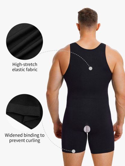 Seamless Comfort Crotch Opening  Full Body Shaper Bodysuit