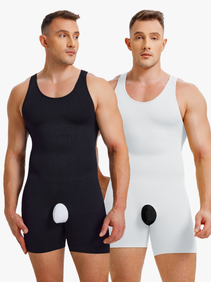 Seamless Comfort Crotch Opening  Full Body Shaper Bodysuit
