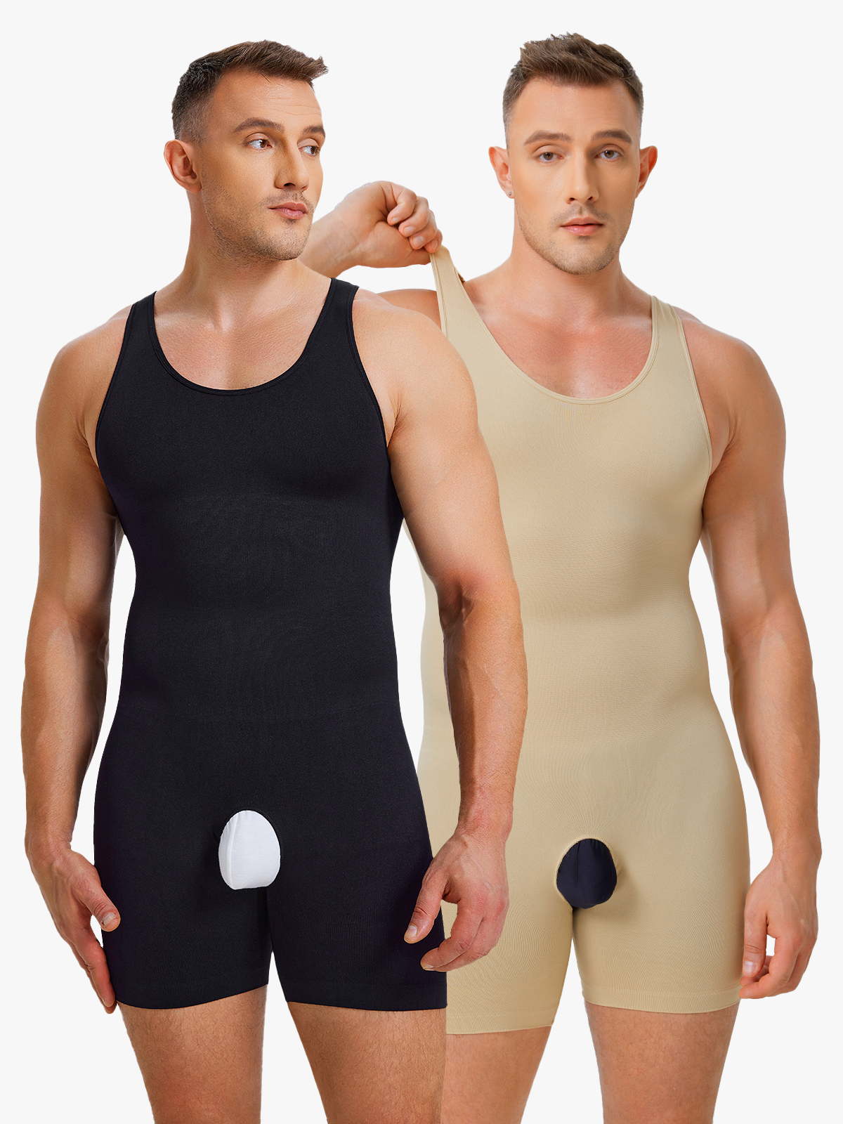 Seamless Comfort Crotch Opening Full Body Shaper Bodysuit