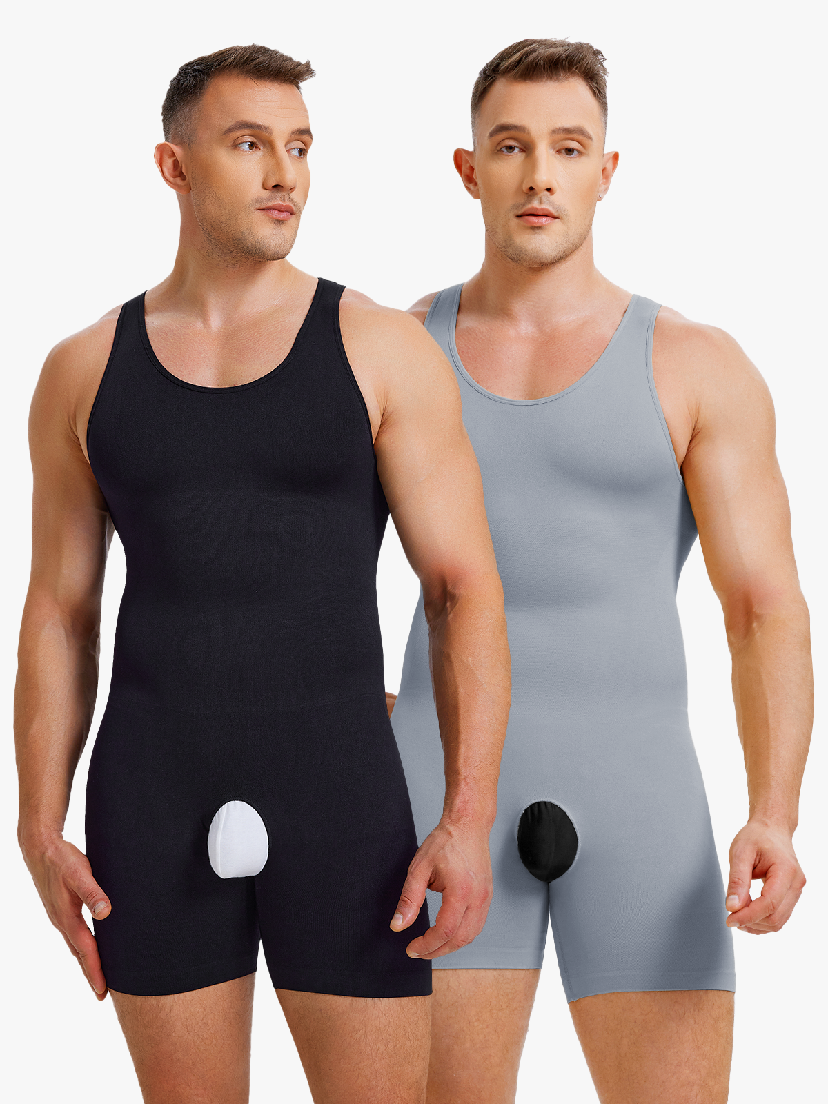Seamless Comfort Crotch Opening Full Body Shaper Bodysuit