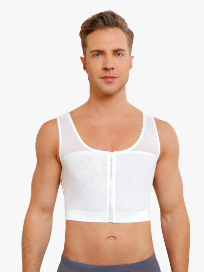 Zipper Breathable Invisible Shapewear Crop Top