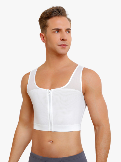 Zipper Breathable Invisible Shapewear Crop Top
