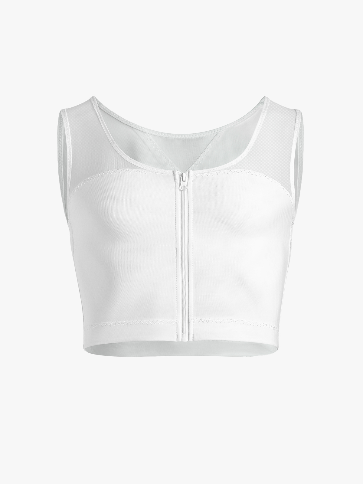 Zipper Breathable Invisible Shapewear Crop Top