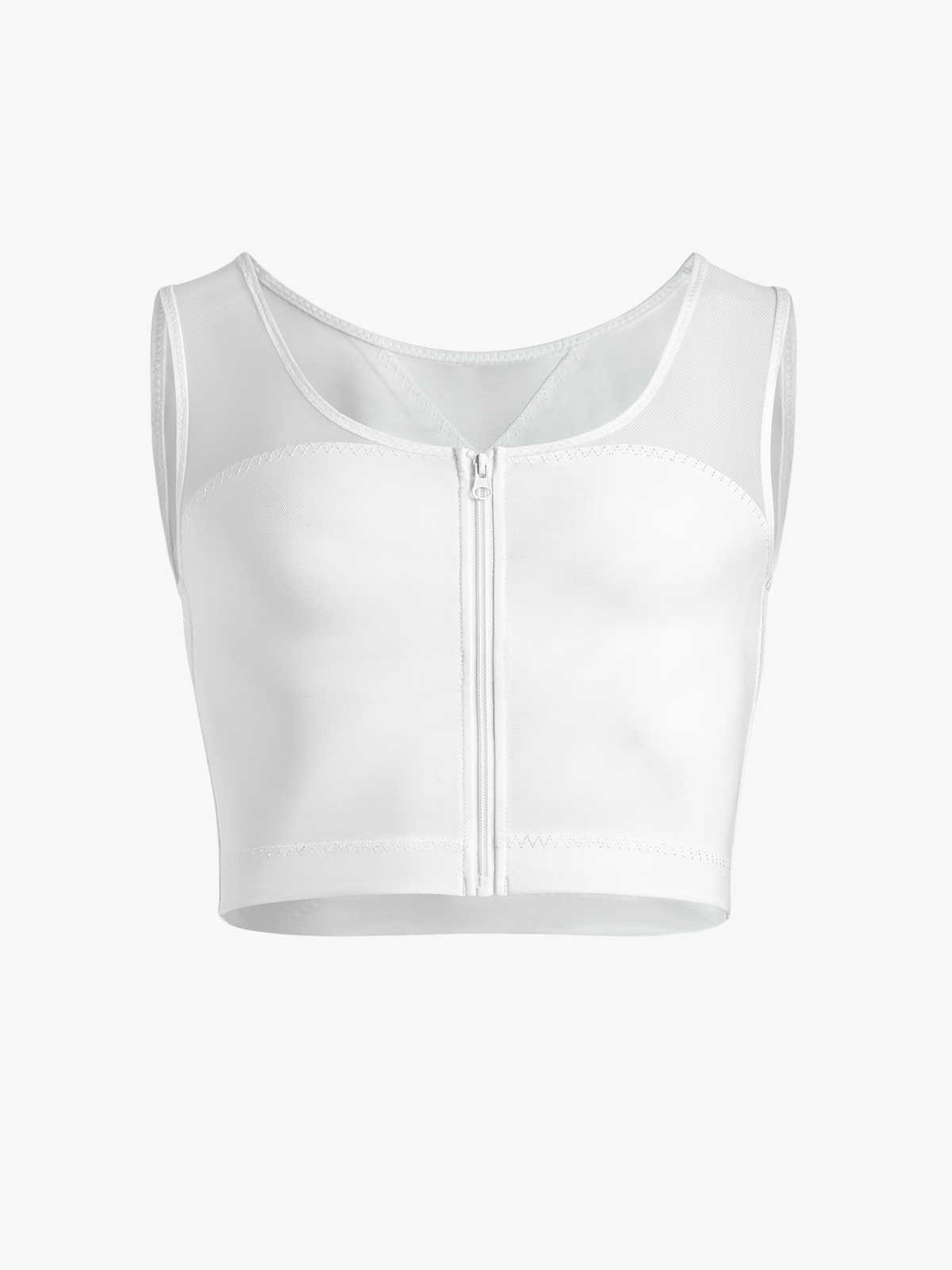 Zipper Breathable Invisible Shapewear Crop Top
