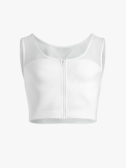Zipper Breathable Invisible Shapewear Crop Top