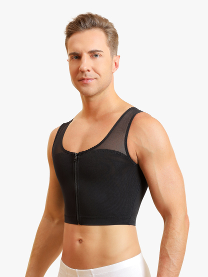 Zipper Breathable Invisible Shapewear Crop Top