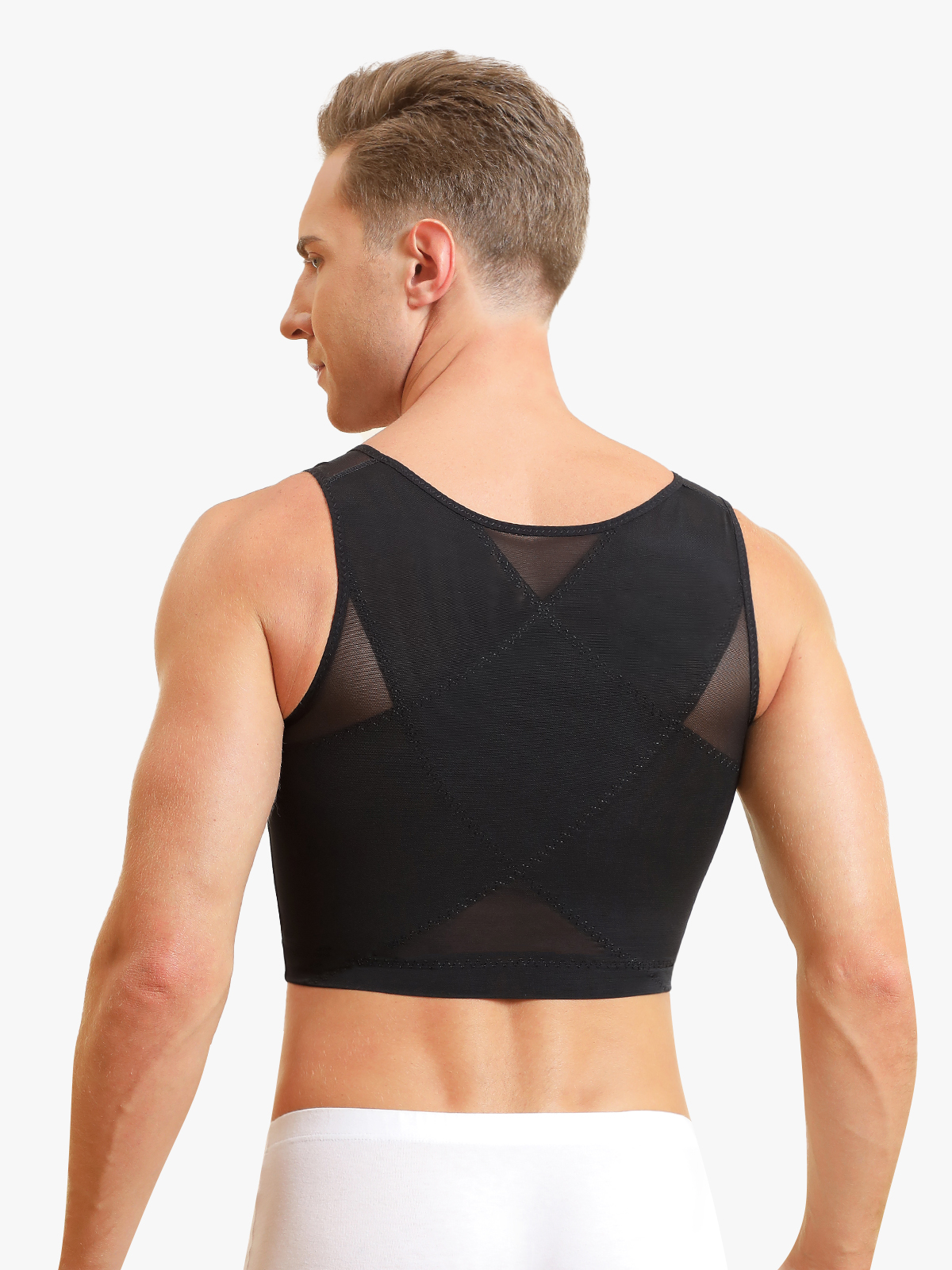 Zipper Breathable Invisible Shapewear Crop Top