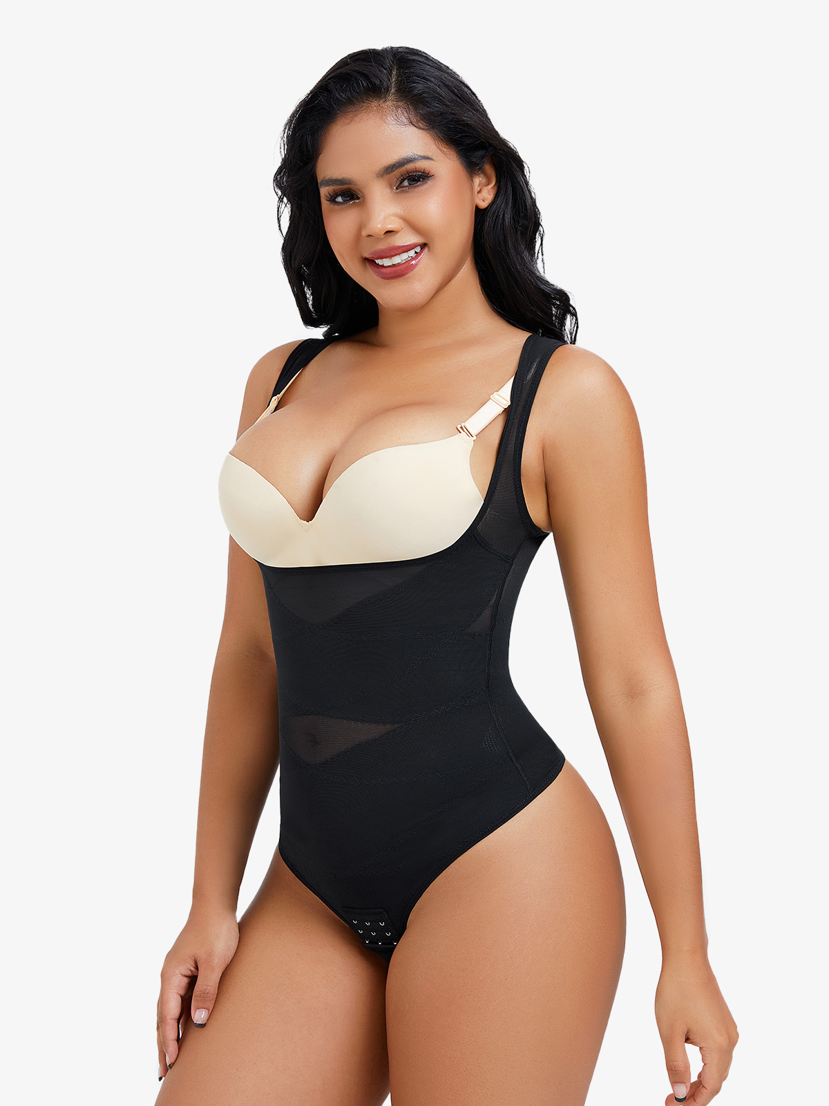 Nebility Women Open Bust Thong Body Shaper