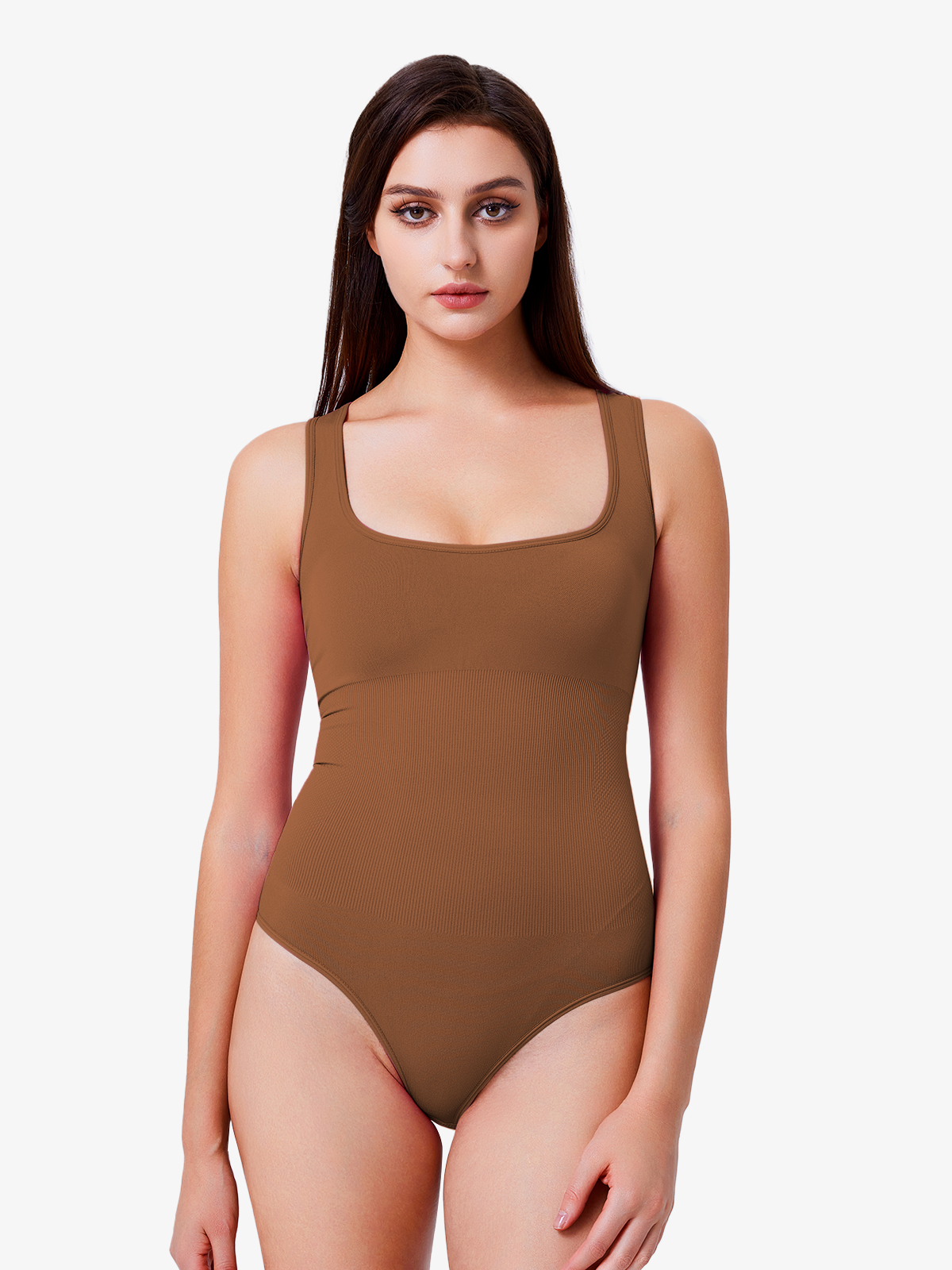 Nebility Ribbed Weaving Bodysuit-Nebility