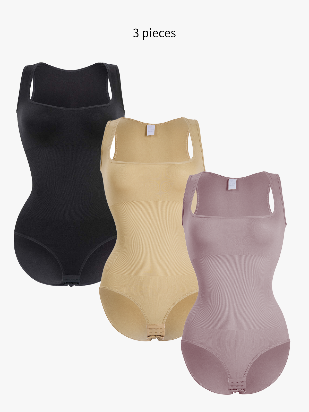 Nebility Ribbed Weaving Bodysuit-Nebility