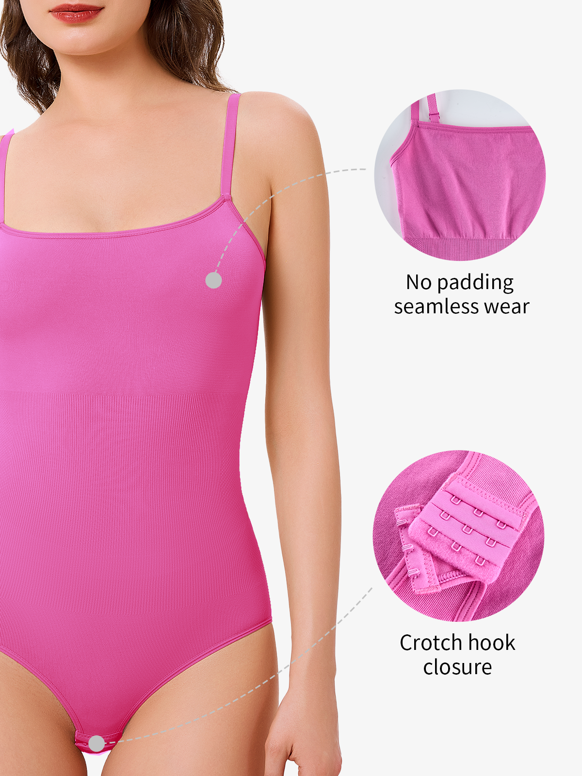 Nebility Seamless Camisole Bodysuit-Nebility